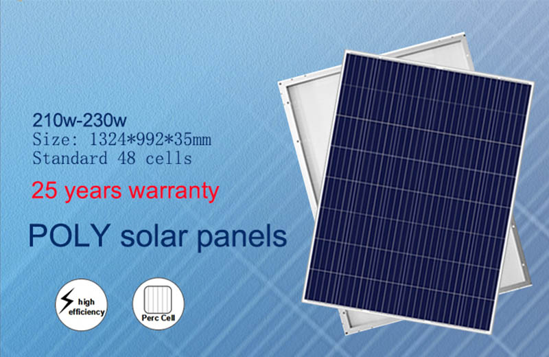 48 cells standard size poly blue solar panels 200w-230w6