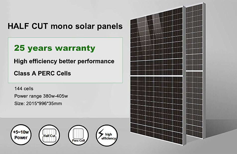 5BB 144 cells mono solar panels 380w390w400w405w6