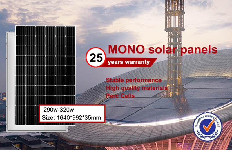 60 cells standard size mono black solar panels 290w-320w5