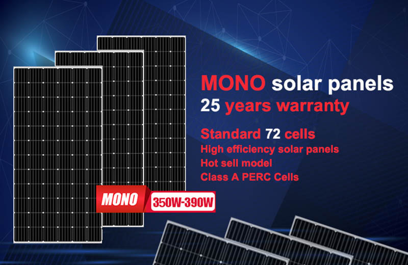 72 cells standard size mono black solar panels 350w-390w5