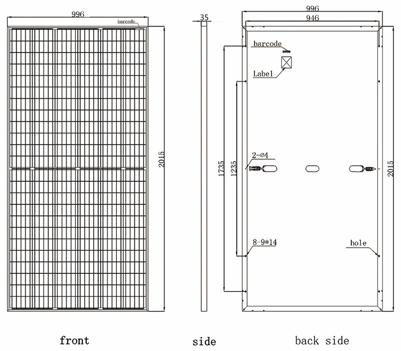 5BB 120 half cells solar panels poly 320w-350w6