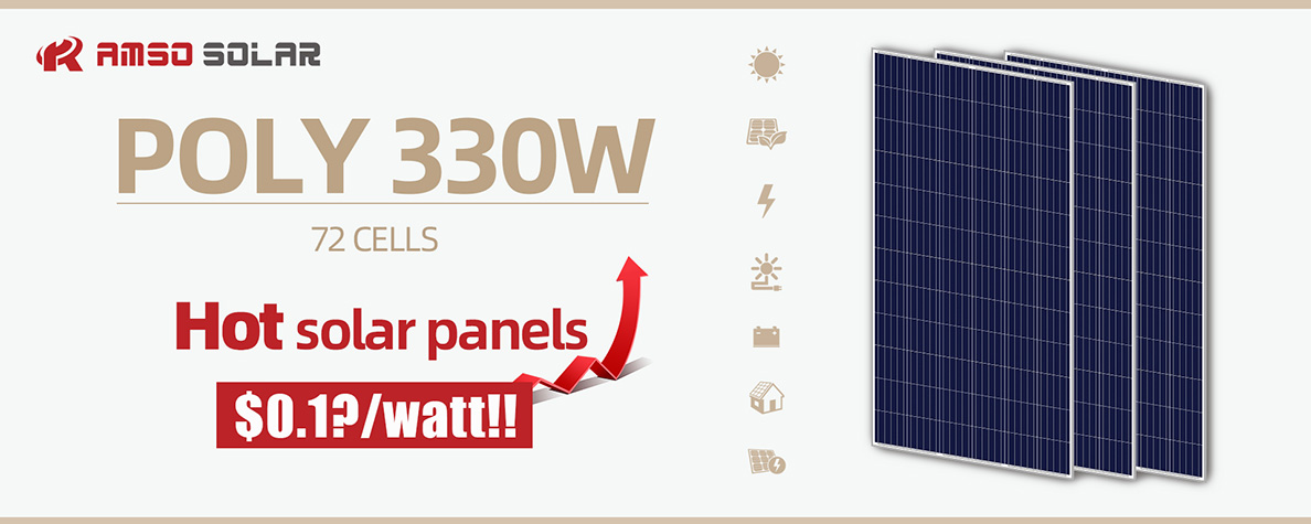 72 cells standard size mono black solar panels 330w5
